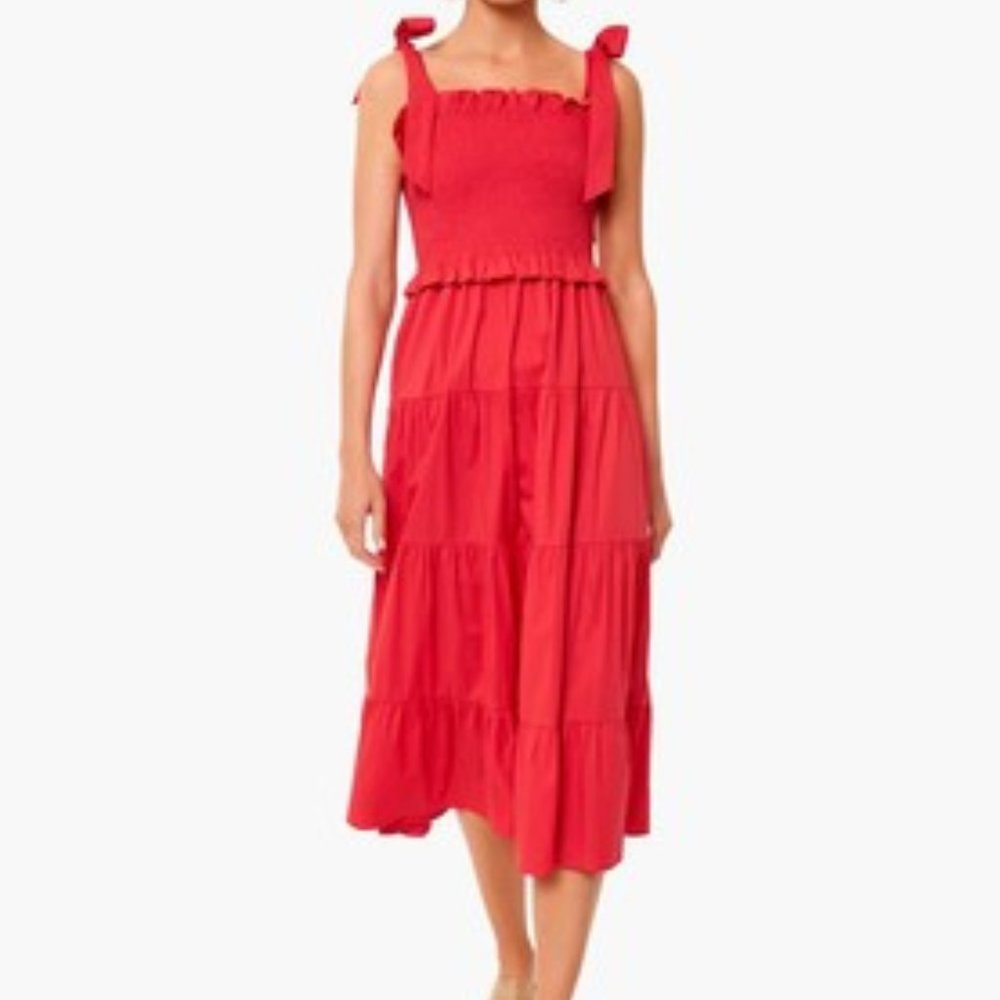Tuckernuck Pomander Place: Poppy Red Alannah Dress, Poppy Red, size S, NWOT